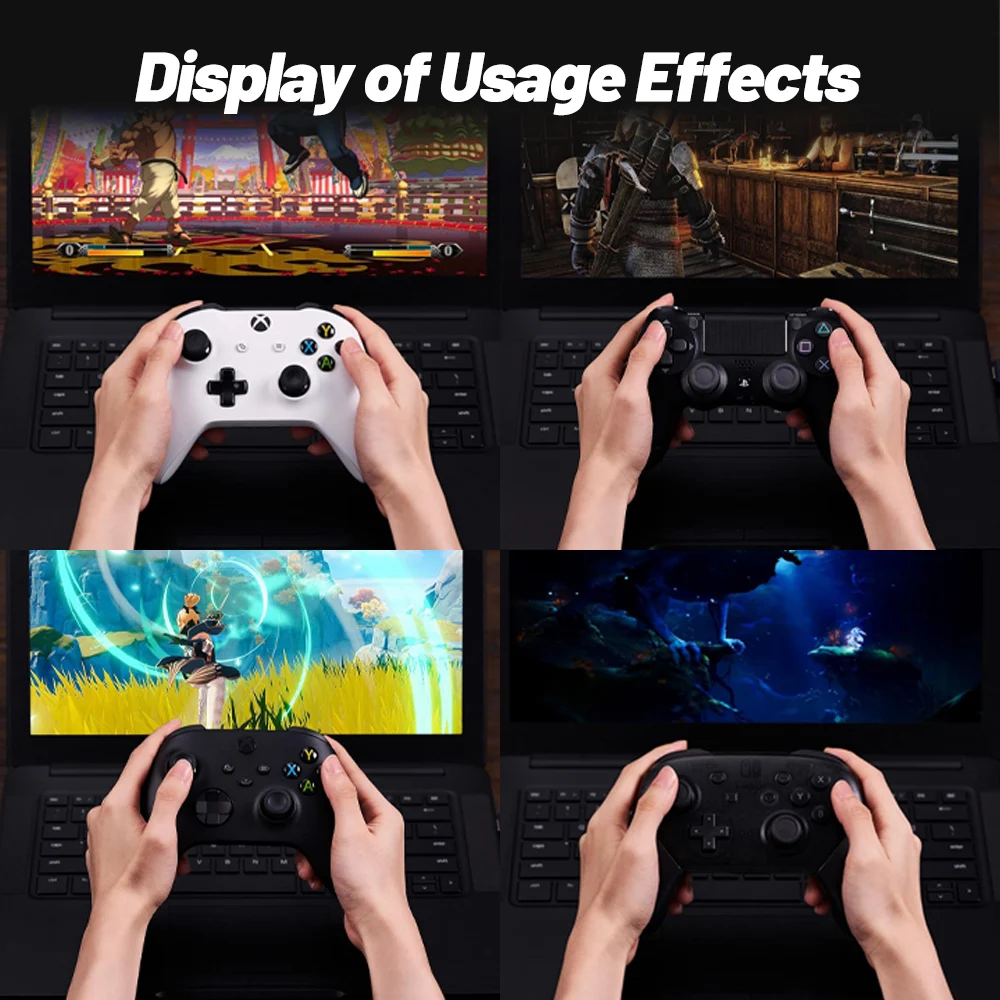 8BitDo USB Wireless Bluetooth Adapter 2 for Nintendo Switch 2 Switch PS5 PS4 Xbox JoyCon Gamepads Windows Steam Mac Raspberry Pi image 4