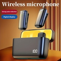 Wireless Microphone with Wireless Charging Case Type-C and Lightning Interfaces Intelligent Noise Reduction Audio Recording Mic