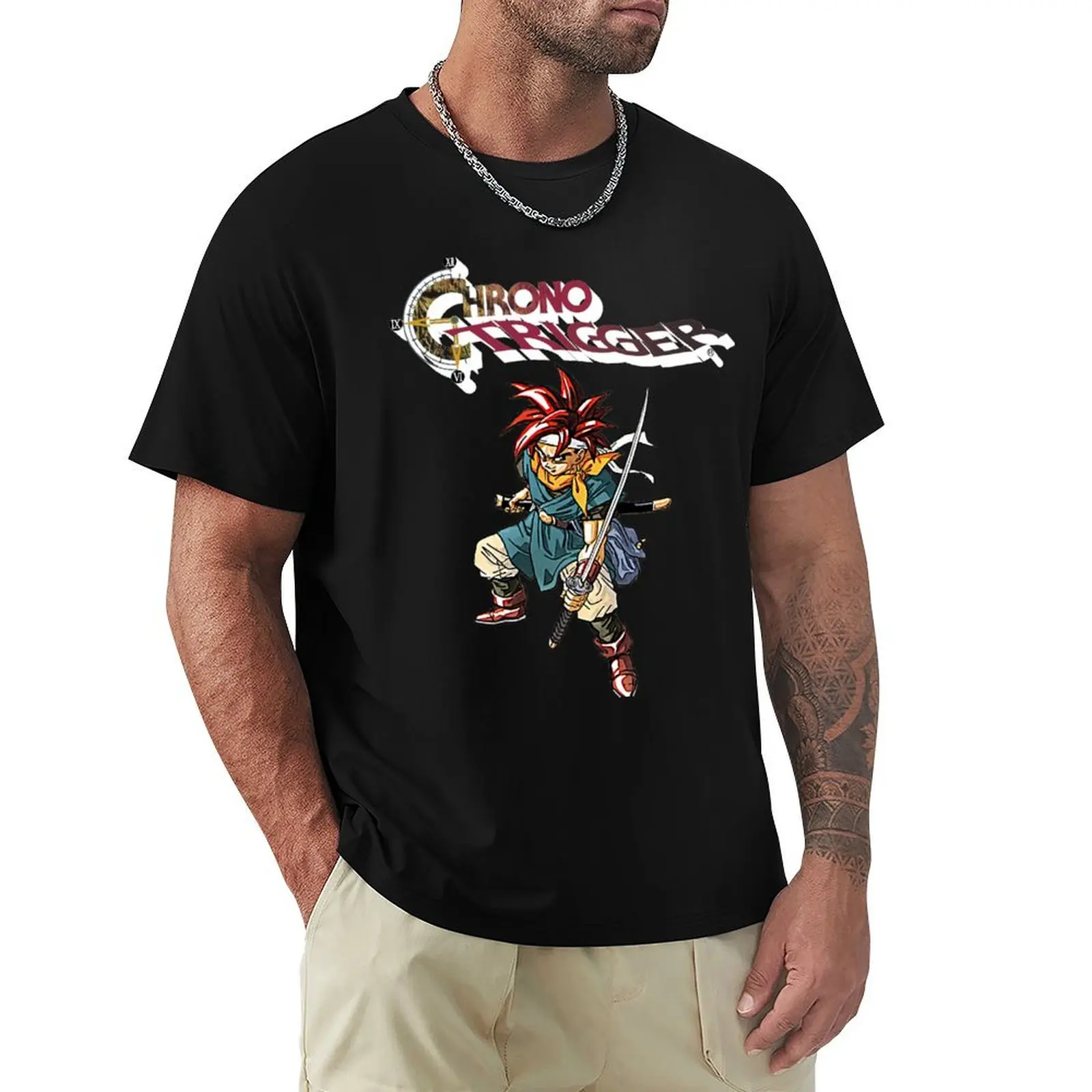 

Crono from Chrono Trigger T-Shirt cute clothes blue lock for a boy shirts graphic tee tshirts for men