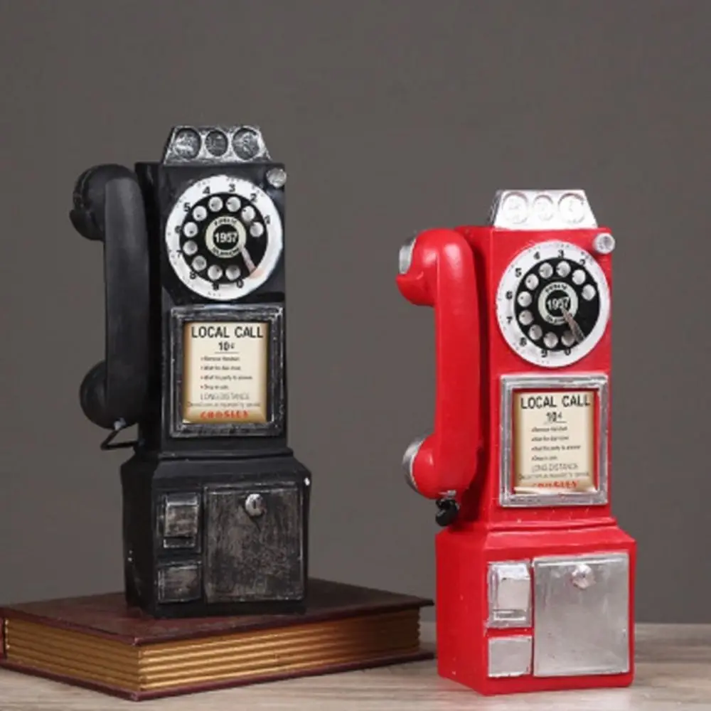 

Retro Telephone Retro Resin Telephone Resin Crafts Old-fashioned Telephone Model Anti-collision Nostalgic Photography Props