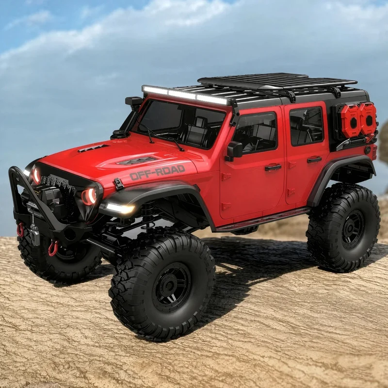 Hot HB R1011-R1016 1:10 Remote Control Brushless Version 4WD High-Speed Off-Road Climbing Car With Winch 17 Llights RC Toy Model