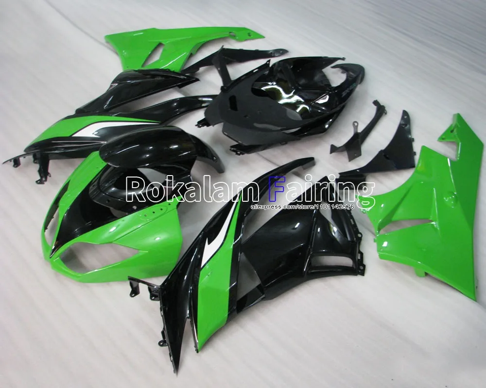 

Для Kawasaki обтекатель ZX-6R Ninja 2009 2010 2011 2012 ZX6R 09 10 11 12 зеленый черный обтекатель ZX6 636 (литье под давлением)