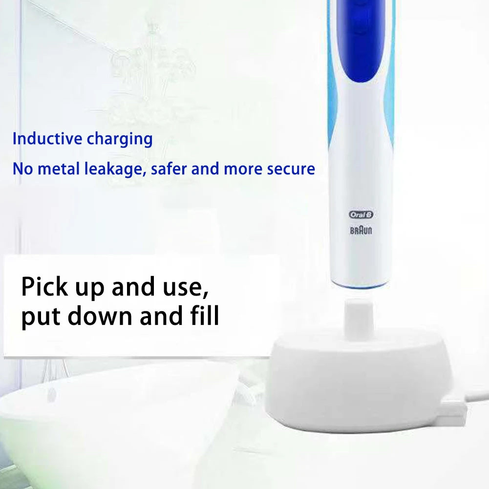 220V Replacement Electric Toothbrush Charger Model 3757 Suitable For Braun Oral-b D17 OC18 Toothbrush Charging Cradle