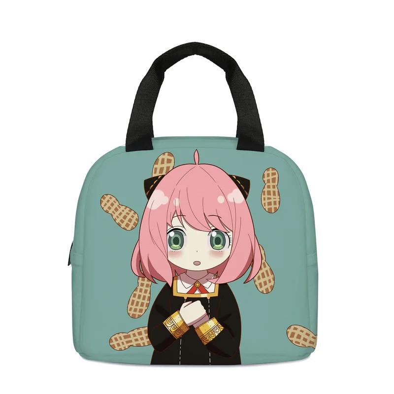 New Cartoon Cute Children'S Lunch Bag Anime Portable Lunch Box Kawaii Primary And Secondary School Camping Convenient Lunch Bag