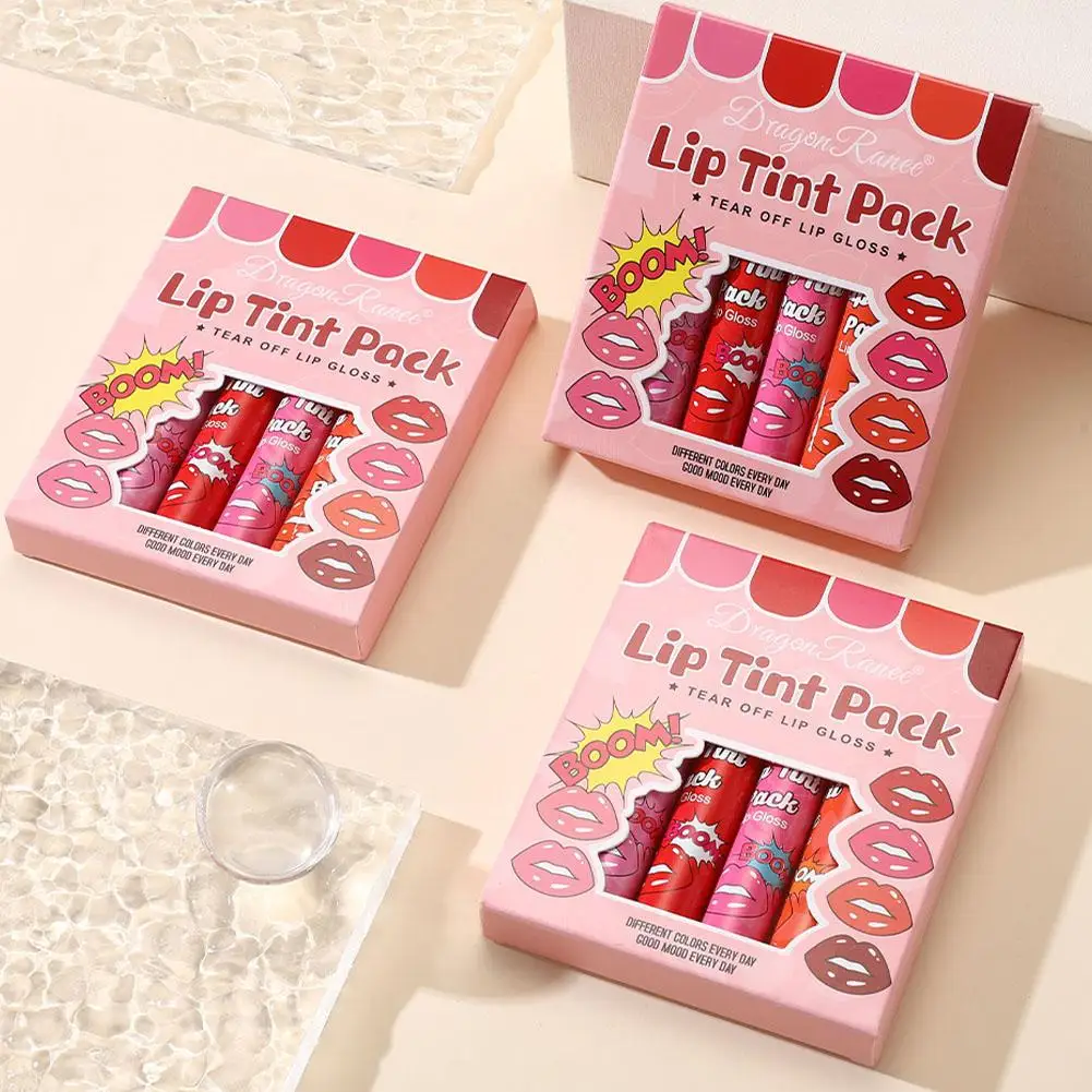 Afscheurbare lipgloss, waterdicht en langdurig, geschikt voor alle huidtypes, hydraterende en hydraterende lippenbalsem, Non-Fadi P5B1