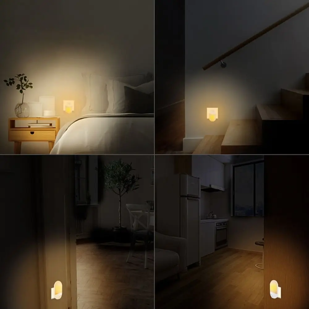 Met slimme sensoren LED-plug-in nachtlampje Zachte verlichting ABS Baby Eye Slaaplicht Ambiance UK Plug LED-sensorlicht