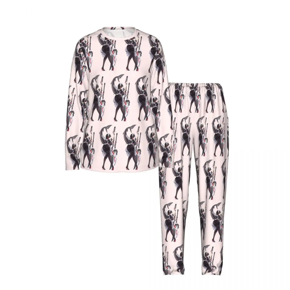 Ellen Joe - Zenless Zone Zero Round Neck Long Sleeves Nightdress for Sleeping Sleepshirts Women Loose Pajama Set Long Pants