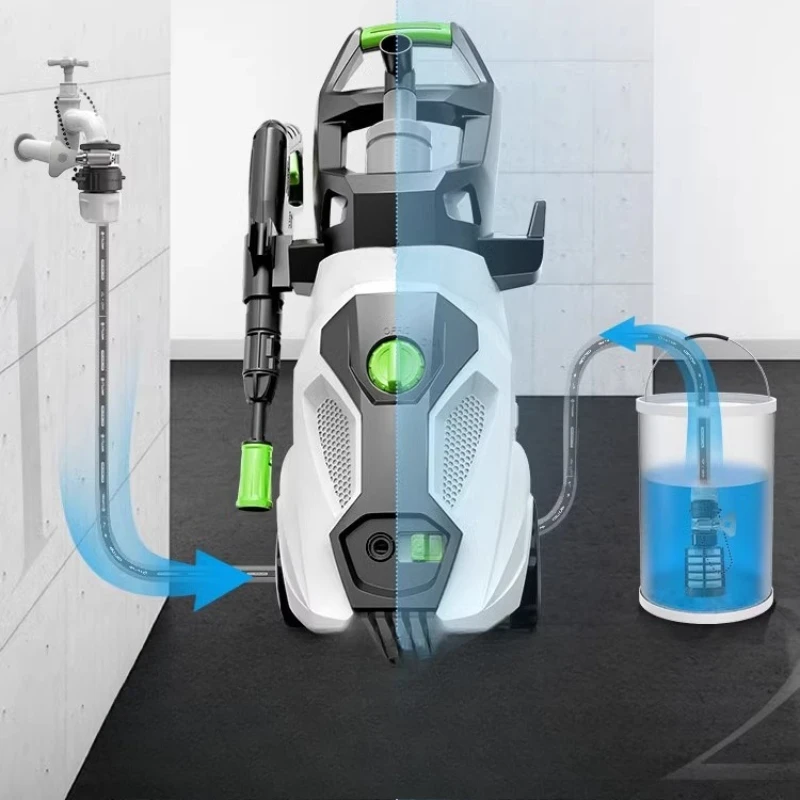 

High pressure car washing machine household 220v water pump cleaning machine portable water gun grab high power brush car wash