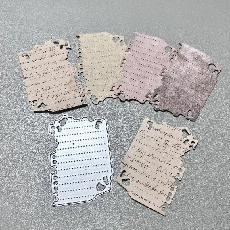 Vintage Mini Binder Frame Carbon Steel Stamping Mold For Scrapbook Journaling Decoration And Gift Card Making