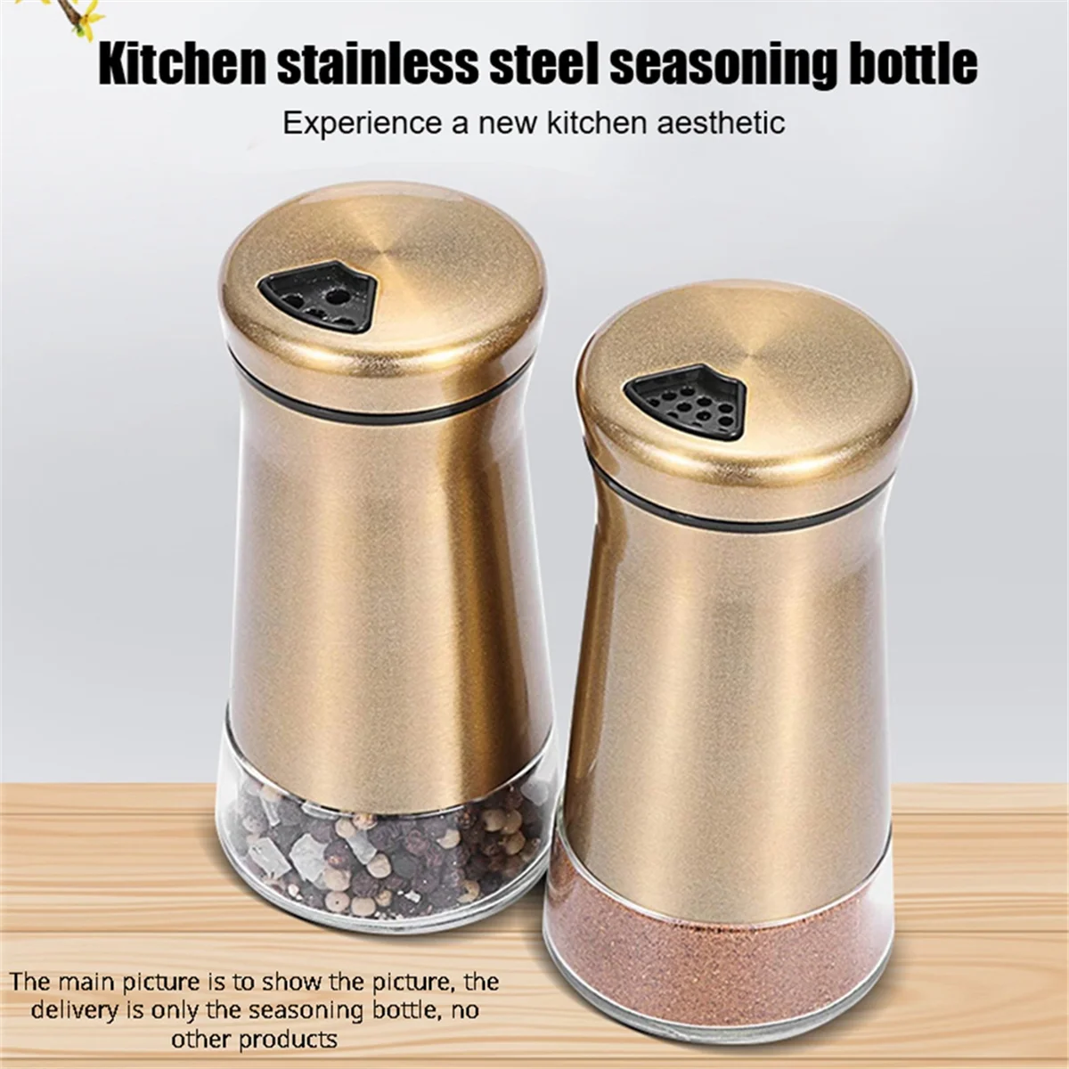 Kitchen Shaker Condiment Bottle Dispenser Utensil Container Bottle Steel Stainless Steel Can Jar