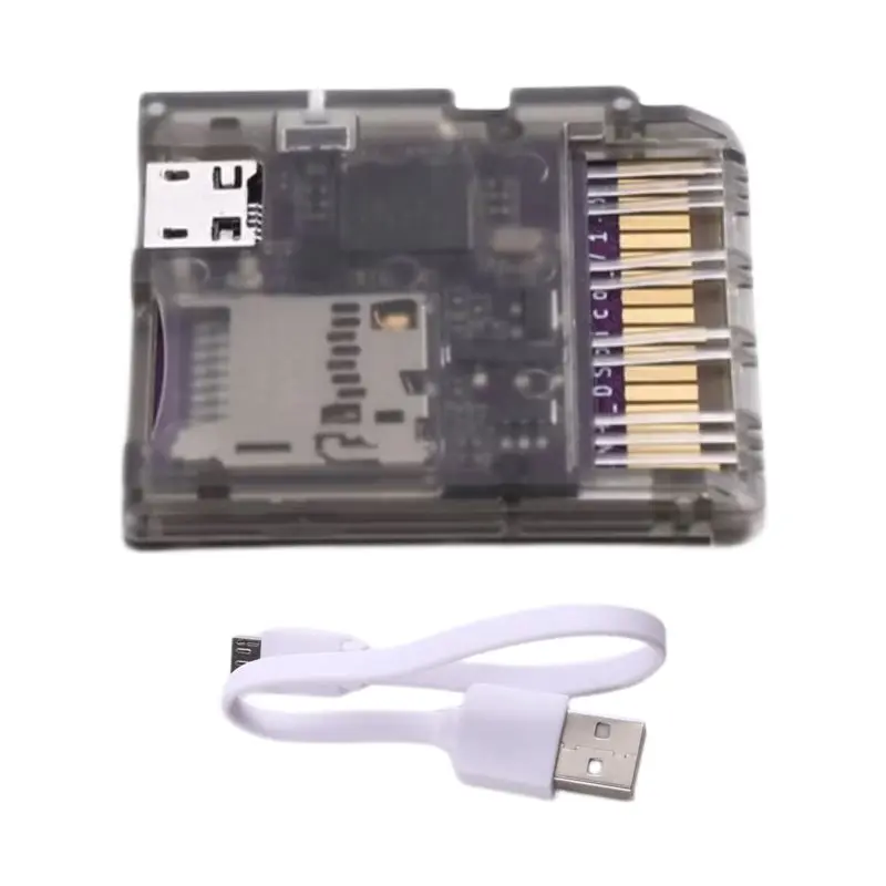 

CJSD-Game Card Reader For NDS NDSL Dsi 3DS Game Consoles Injection Molded Transparent Case With RP2040 MCU