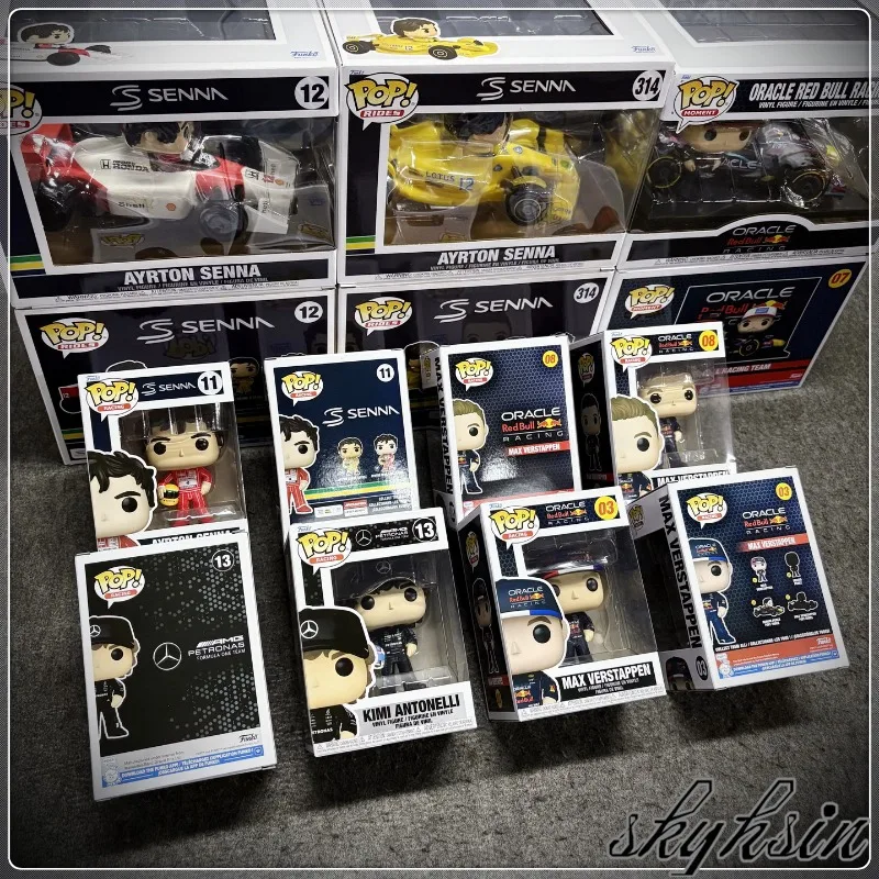funko-pop-genuine-f1-car-god-senna-red-bull-verstappen-perez-mercedes-benz-antonelli-doll-figure-birthday-gift-christmas-gift