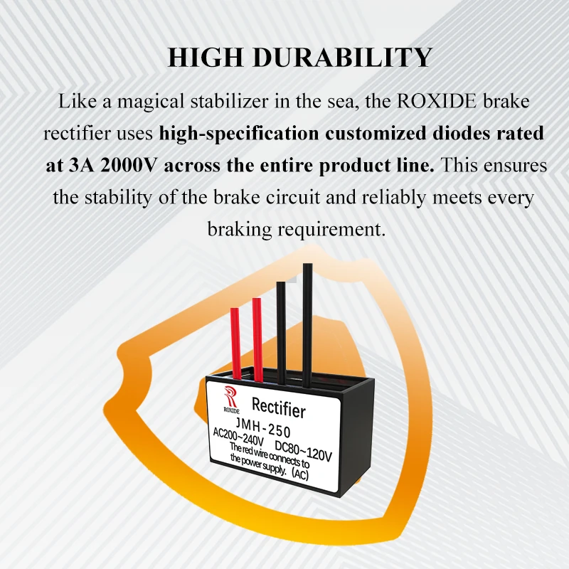 JMH-250 Motor Brake Rectifier, Input AC200~240V, Output DC80~120V, Rectifier Module & Rectifier Power Supply