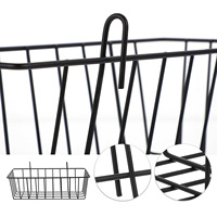 Rabbit Hay Feeder Cage Metal Black Easy Clean Store Add Hay Smooth No Burrs Excellent Material Durable Portable Space Saving