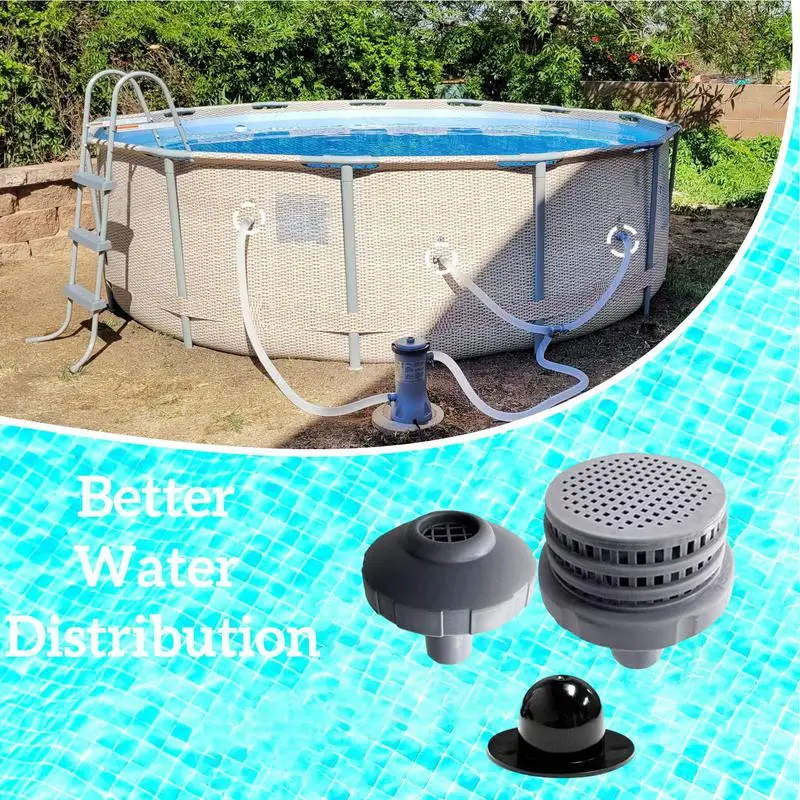 

Swimming Pool Water Jet Connector Kits With Outlet Strainer Grid Above-ground Pools Easy Set Pool Accessories