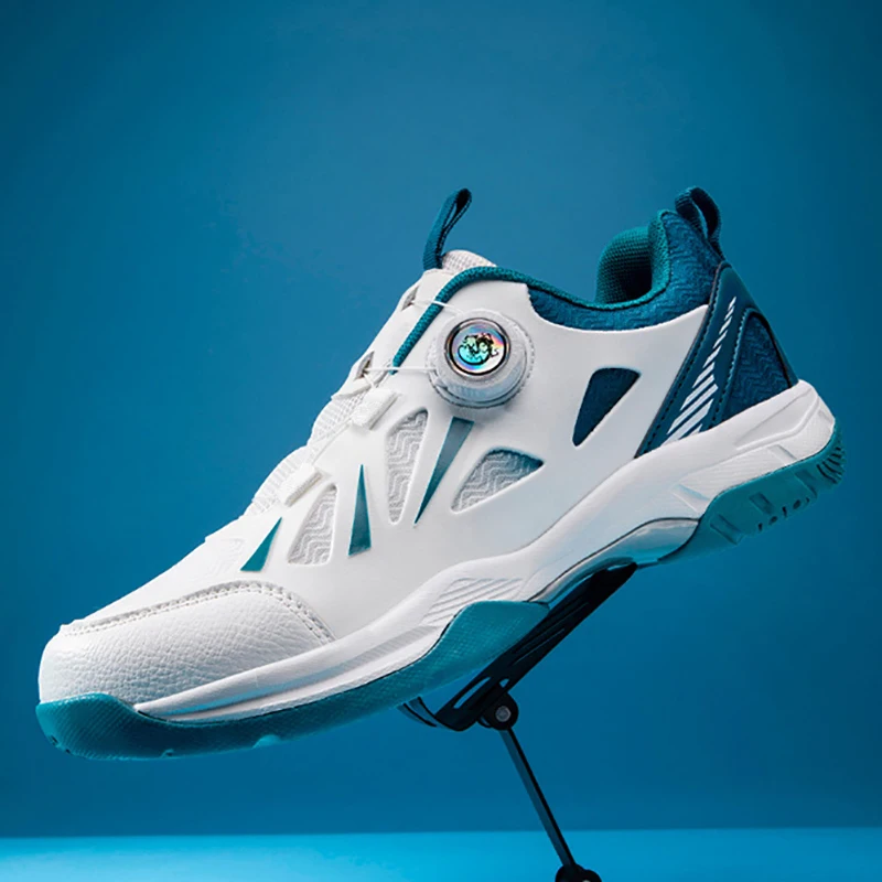 

2026 New Rotating Buckle Badminton Sneakers Men Women Lightweight Volleyball Shoes Indoor Sport Tennis Training Shoes