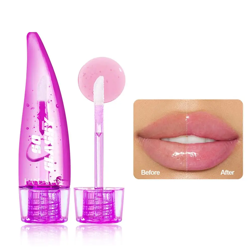 Color-Changing Mirror Glass Lip Gloss, Transparente Lip Glaze, Ilumina Linhas de Óleo, Longa Hidratação Maquiagem, duradoura, W3V8