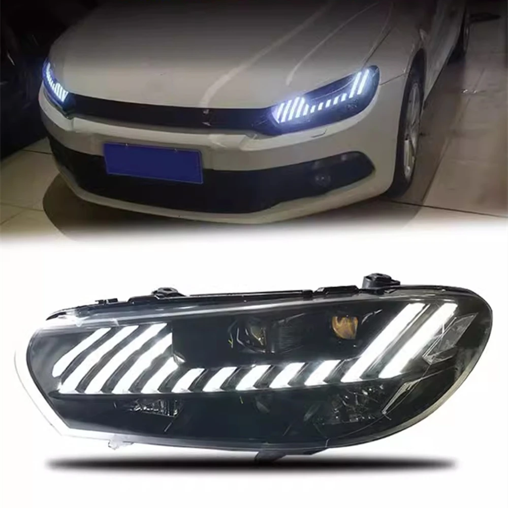 Car front lamp Headlight Assembly for 09-16 Volkswagen vw Scirocco DRL daytime running Light turn signal 2pcs