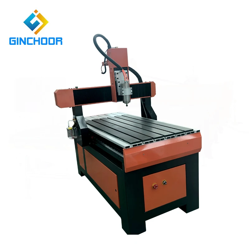 Mini Router CNC 6090 / Máquina de Corte y Fresado CNC Pequeña para Bricolaje / Router CNC para Madera, Acrílico, Piedra, Metal y Aluminio