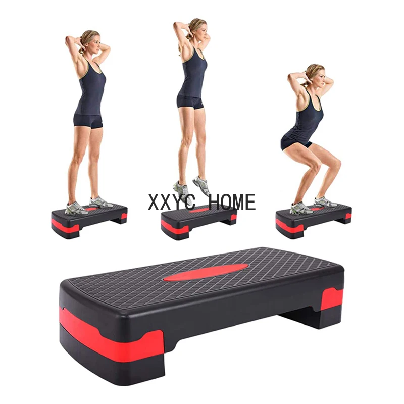 Adjustable Aerobic Pedals Home Gym Training Fitness Aerobic Stepper Wear Resistant Non Slip Sturdy Durable Pedal Stepper Board