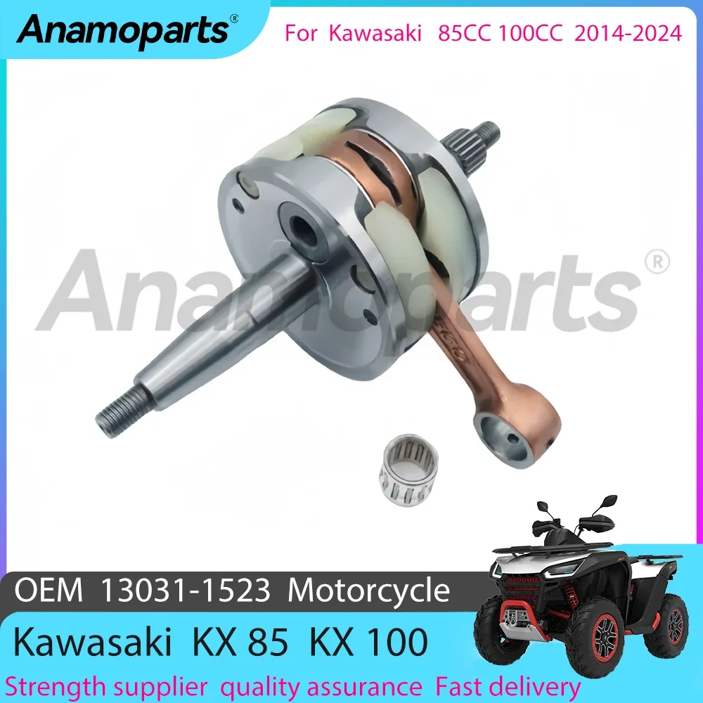 Motorcycle engine Crankshaft assembly Replacement For 2014-2024 Kawasaki KX 100 CC KX100 KX 85 CC KX85 13031-1523