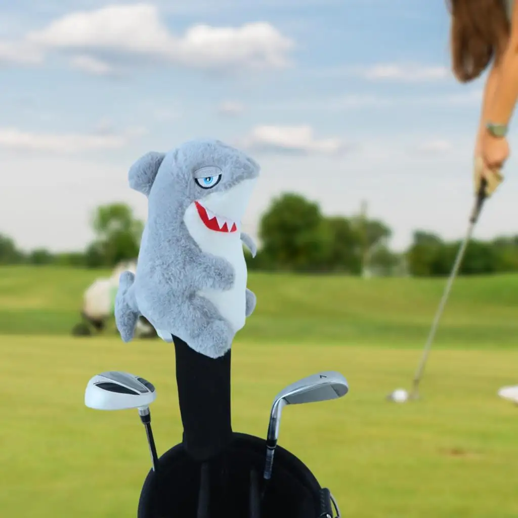 

Golf Wood Head Cover Animal Shark Lightweight Shaft Protective Cartoon Universal