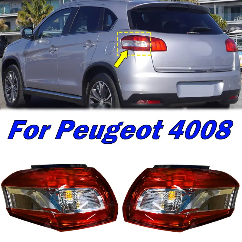 

For Peugeot 4008 Rear Tail Light Warning Brake Light Signal Lamp Driving Light TaillampCar Light Assembly 1607699280 1607699380