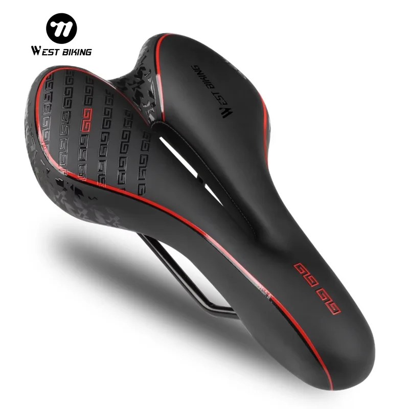 WEST BIKING MTB Gel Comfort siodełko rowerowe pianka rower szosowy bezbolesne siedzenie PU skóra wszechstronna jazda na rowerze siodełko BMX części rowerowe
