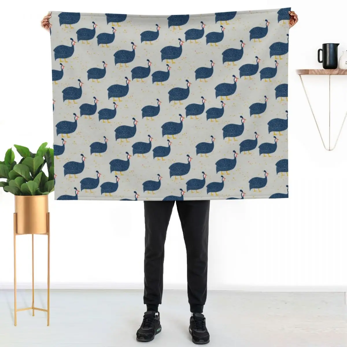 Guinea Hens Throw Blanket Soft Luxury St Custom Blankets For Bed for babies wednesday Blankets