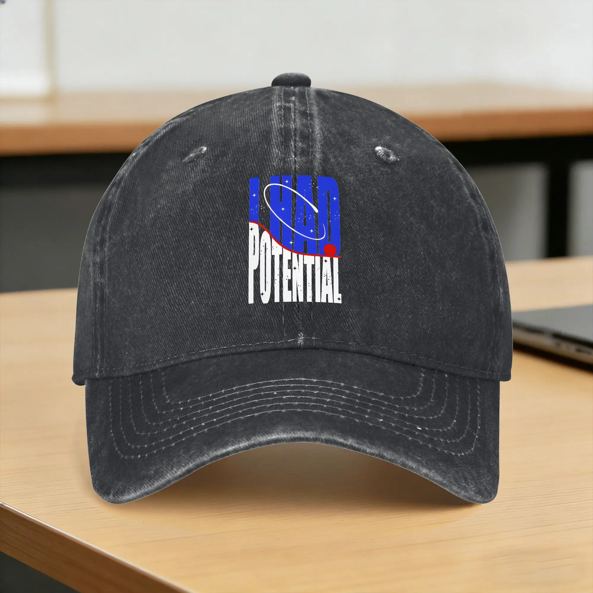 I Had Potential  Inspirational Motivational Humor Sun Baseball Cap  Unisex Men Print Trucker Hat Summer Sunscreen Snapback Cap