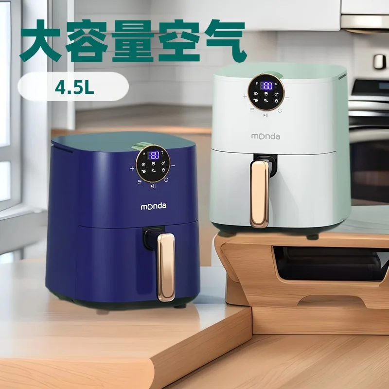 Munda Smart Air Fryer 4.5L Kapasitas Besar Penggorengan Udara Oven Pemanggang Ayam Mati Otomatis Kontrol Sentuh Cerdas