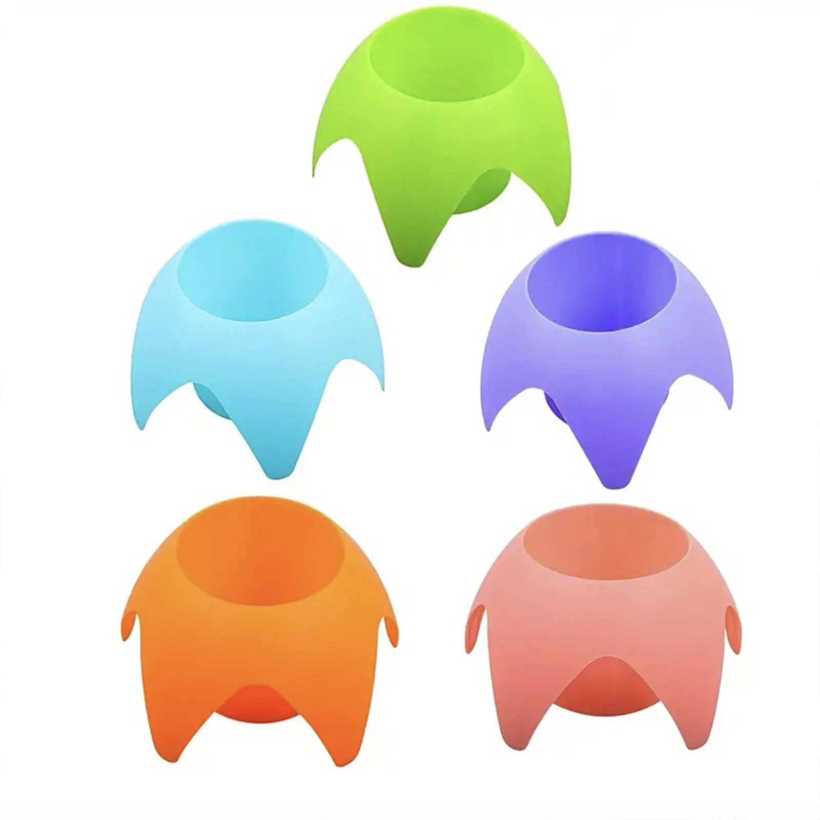 حاملات أكواب الشاطئ البلاستيكية ، حاملات المشروبات الرملية متعددة الألوان في الهواء الطلق ، إكسسوارات حامل البيرة المحمولة لحفلات الشاطئ والكاميرا ، 5 أو