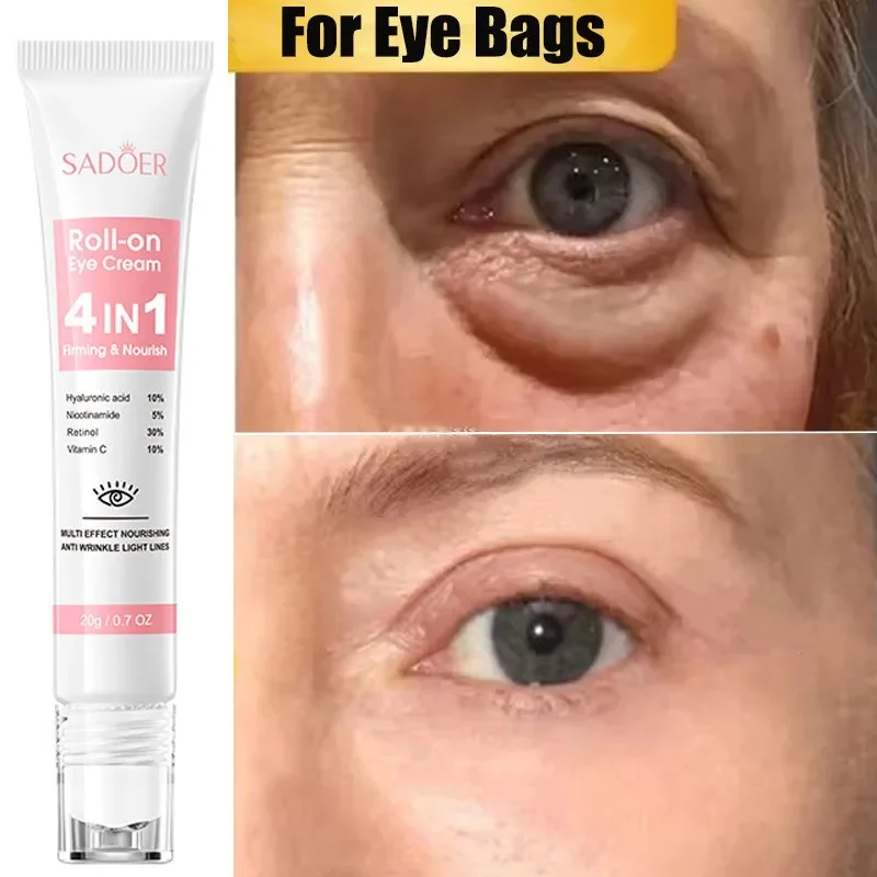 Instant Eye Bag Removal Cream Collagen Anti-Wrinkle Fade Fine Lines Firming Skin Anti Dark Circle Puffiness Brighten Eye Care