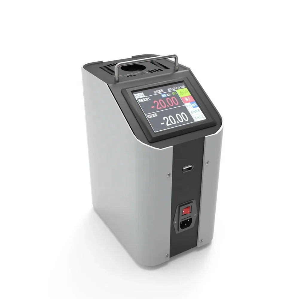 Intelligent Dry Block Temperature Calibrator Calibration Bath Portable Instrument Dry Bath Well Temperature Calibrator