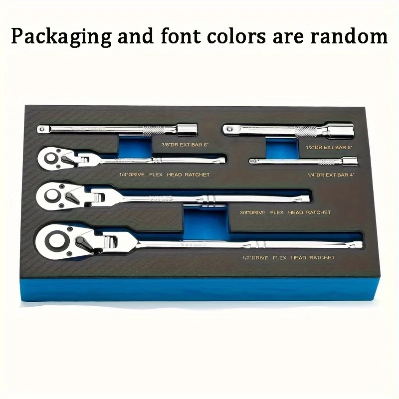 

Ключ с храповым механизмом 3в1 с трещоткой 1/4 дюйма 3/8 дюйма 1/2 дюйма, вращающейся головкой и удлиненной ручкой для простого и эффективного крутящего момента