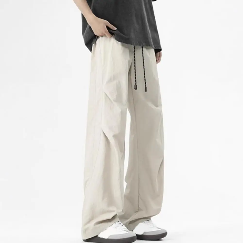 2025 Men's Baggy Pants American Paratrooper Casual Pants Spring And Summer Fashion Work Pants, Straight Leg Loose Sports Pants