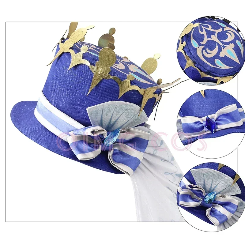 high-quality Furina Genshin Focalors Cosplay Costume Impact Daily Carnival Uniform Wig Anime Halloween Party Costumes Women Game