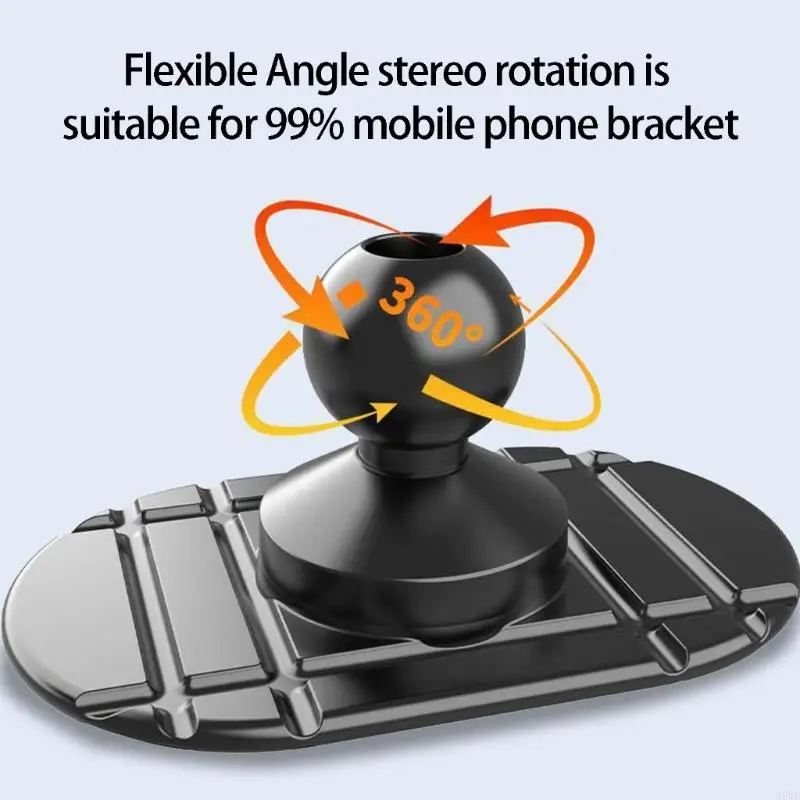 

2 шт., сверхпрочное клейкое крепление для приборной панели для подставки для мобильного телефона, шаровая головка 17 мм, для на
