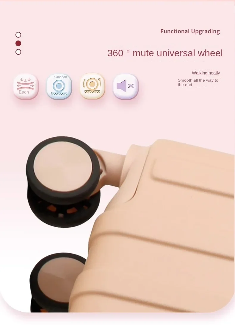 Boardable Suitcase Set Mini Lightweight Suitcase 20‘’ Luggage Mute Spinner Wheel Combination Case 20인치캐리어