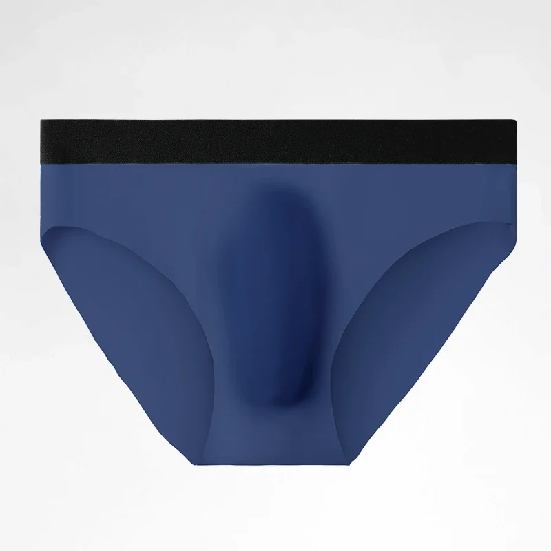 

Men's seamless and breathable ice silk underwear with a triangle cut for summer - cool, soft and comfortable bottom pants.