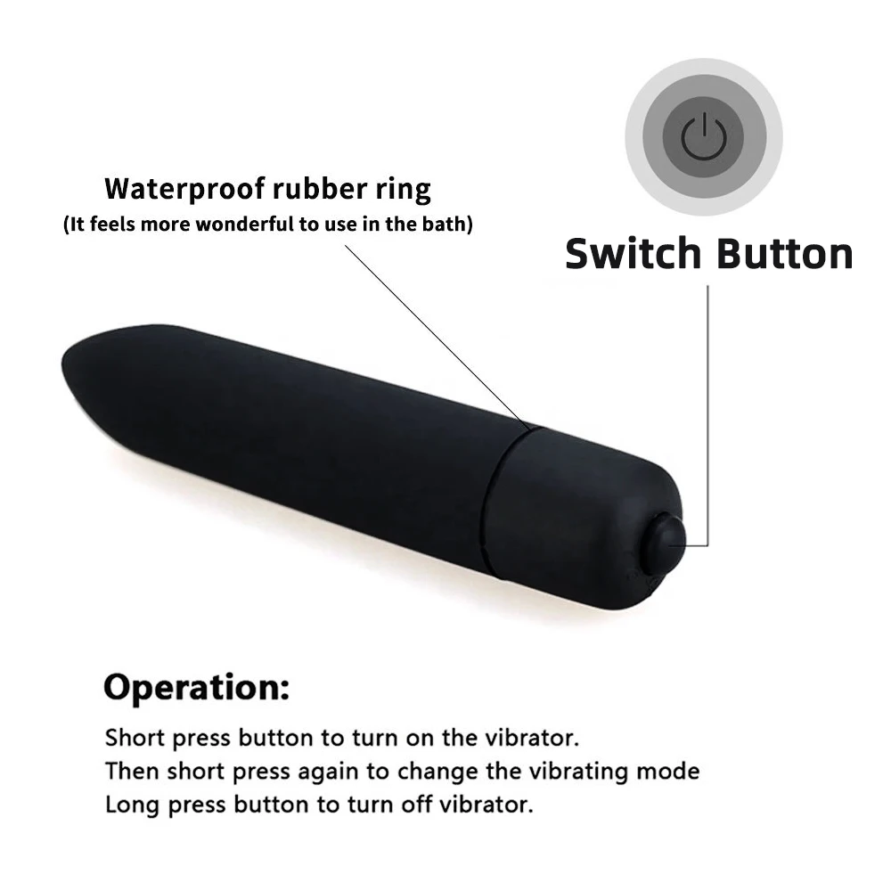 10 Speed Mini Bullet Vibration Adult Female Dildo Clit  Stimulation Sex Toy Vibrating Jump G Spot Vagina Vibrator For Women