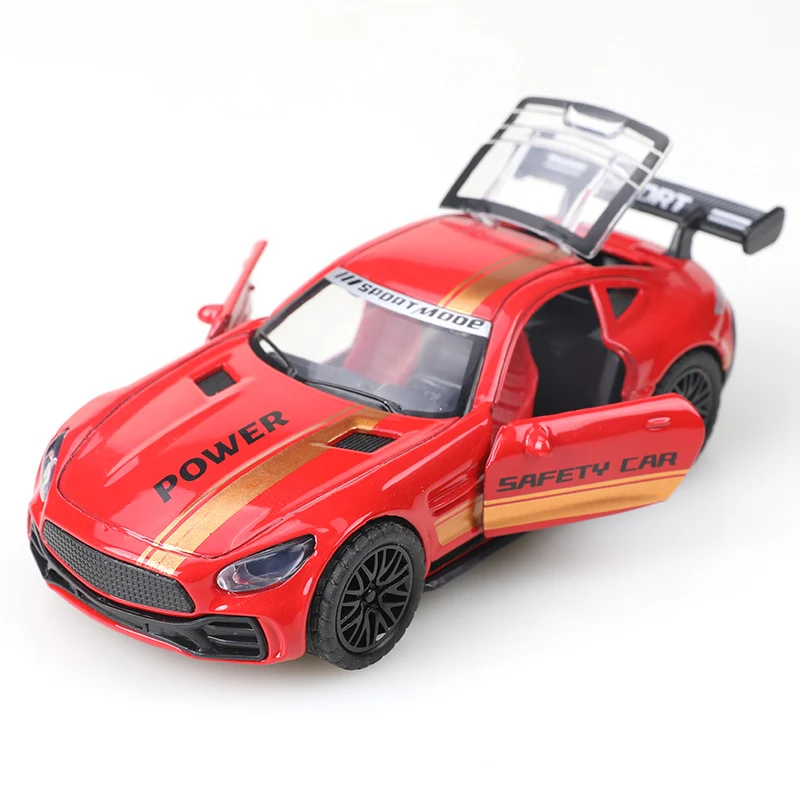 نموذج سيارة معدني للأولاد ، سيارة لعبة مرتجعة ، هدية مبهرة للأطفال ، زخارف ، 3 أبواب ،