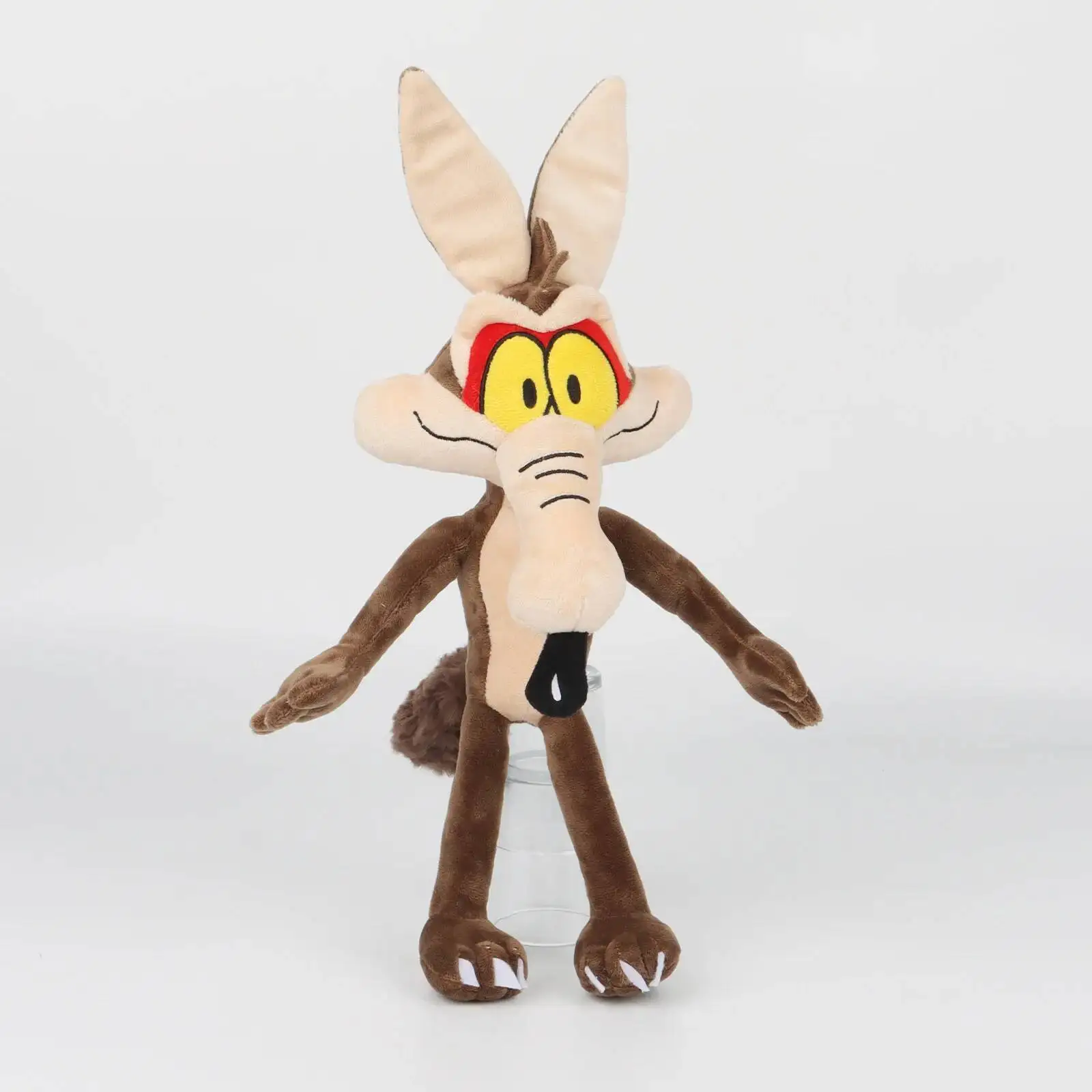 Neues 40cm großes Plüschtier „Coyote Wile E“, niedliches 40cm großes Plüschtier „The Cunning Brown Wolf“, Anime-Zubehör, Cartoon-Puppe, Geschenk. – Detail 13