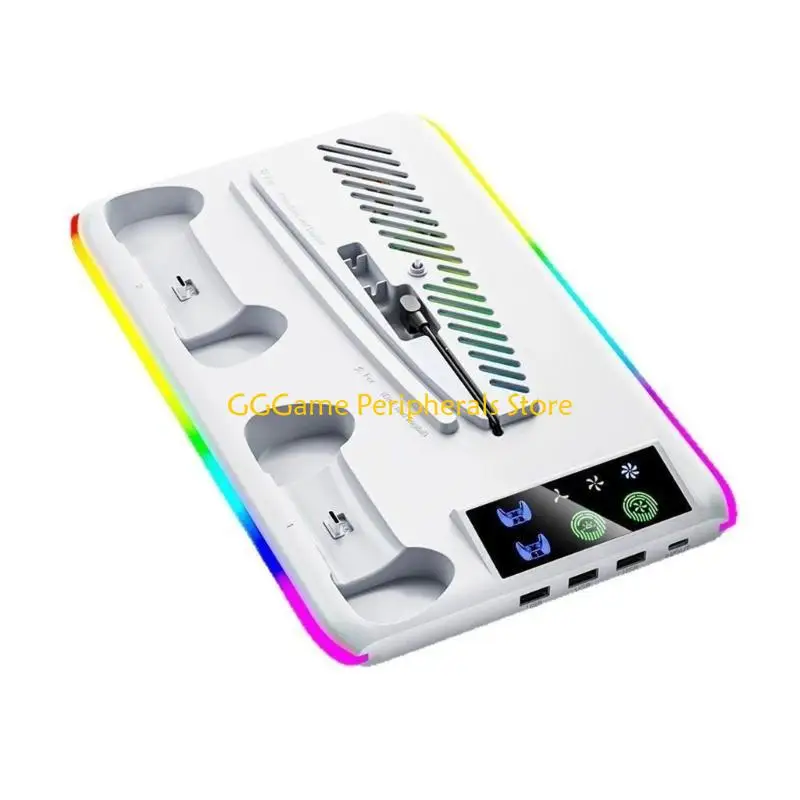 U55B Gaimg Accessories Cooling Charging Unit Including LED Controller Dock and Customizable Lighting for for Slim