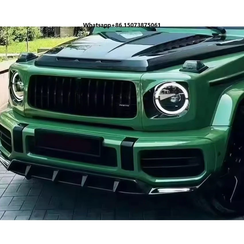 

Topcar Style Dry Carbon Car Bumper Front Lip for G Wagon Body Kit G63 W464 G500 G550 2019-2024y G63 Bodykit