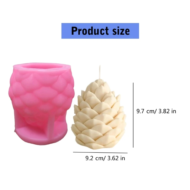 Pinecone Shaped Molds for Candle Soap Office Desk Decorations