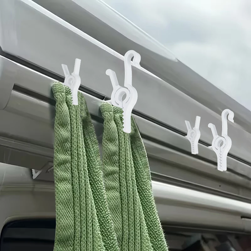 2PCS Camper Van Awning Sunshade Clips Canopy Decor Light Clip Hanging Clothes Windproof for RV Caravan Motorhome Camping view 6