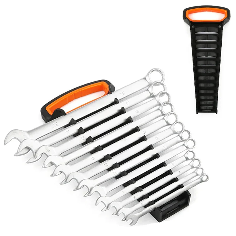 Wrench Organizer Plastic Wrench Organizer Tray Sockets Storage Tools Rack Sorter Standard Spanner Wrench Holders