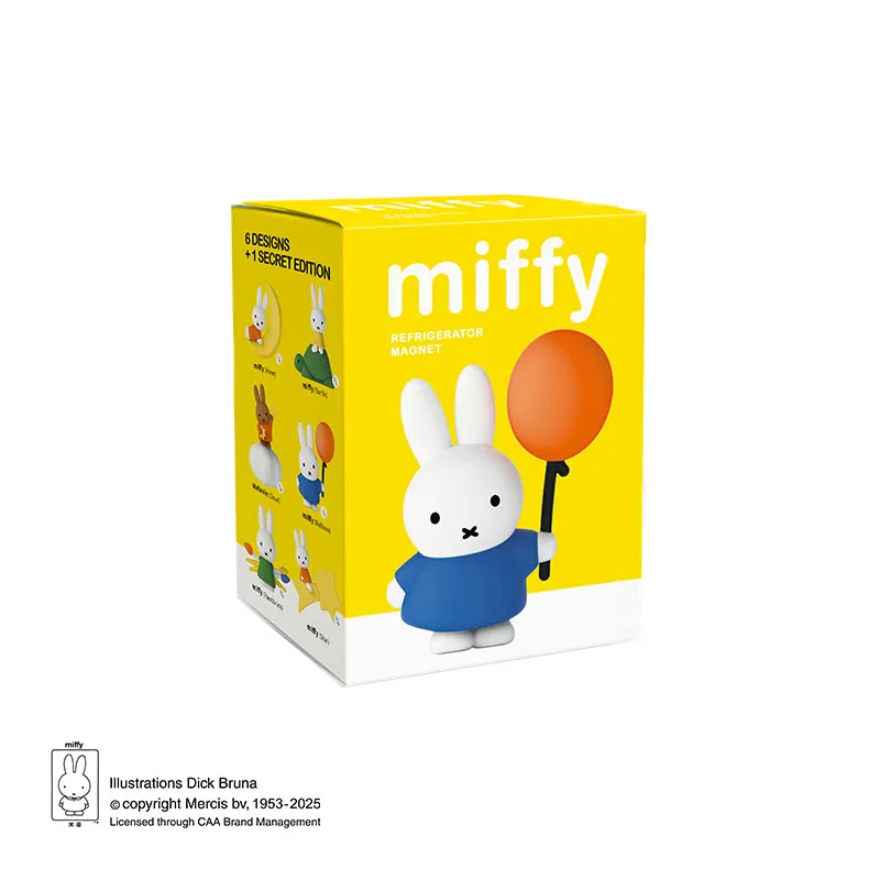Miffy Kaninchen Kühlschrankmagnet Ballon-Design-Serie Actionfigur Ornamente Figur Puppe Modell Spielzeug Sammlerstücke