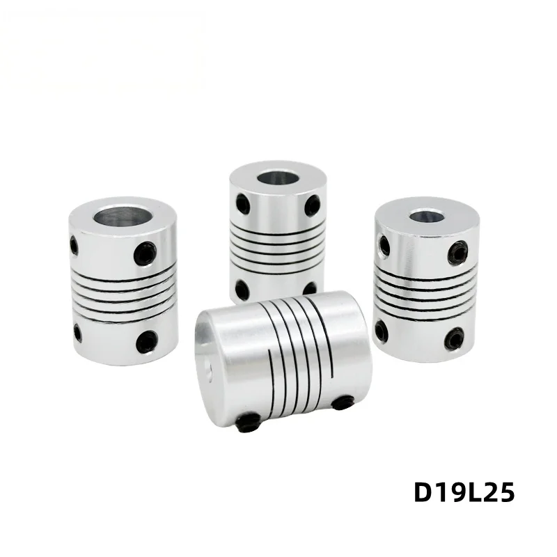 D19L25 3mm 4mm 5mm 6mm 6.35mm 8mm 10mm Aluminum Z Axis Flexible Coupling For Stepper Motor Coupler Shaft Couplings 3D Printer